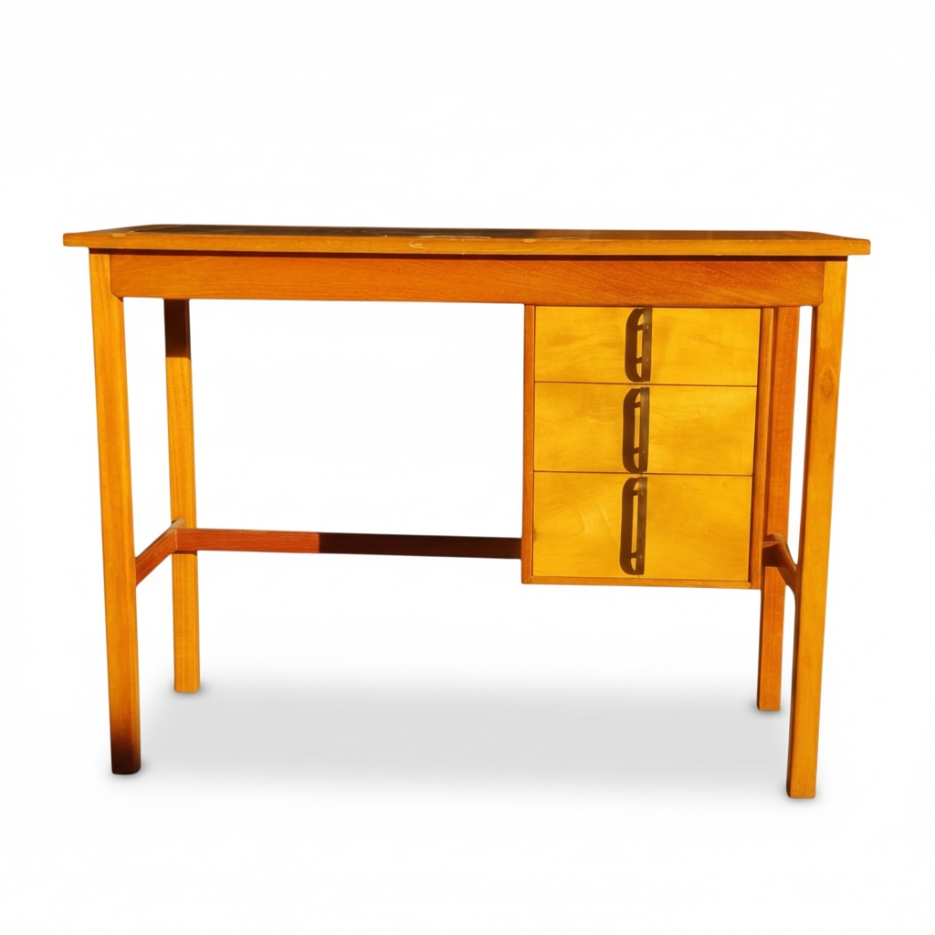 Mid Century Writing Desk – Solid Wood British Desk with Drawers | Gordon Russell