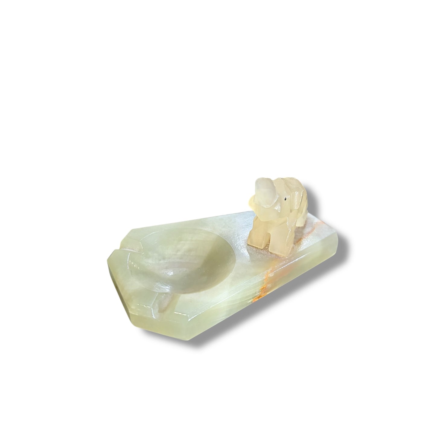 Vintage Onyx Elephant Ashtray