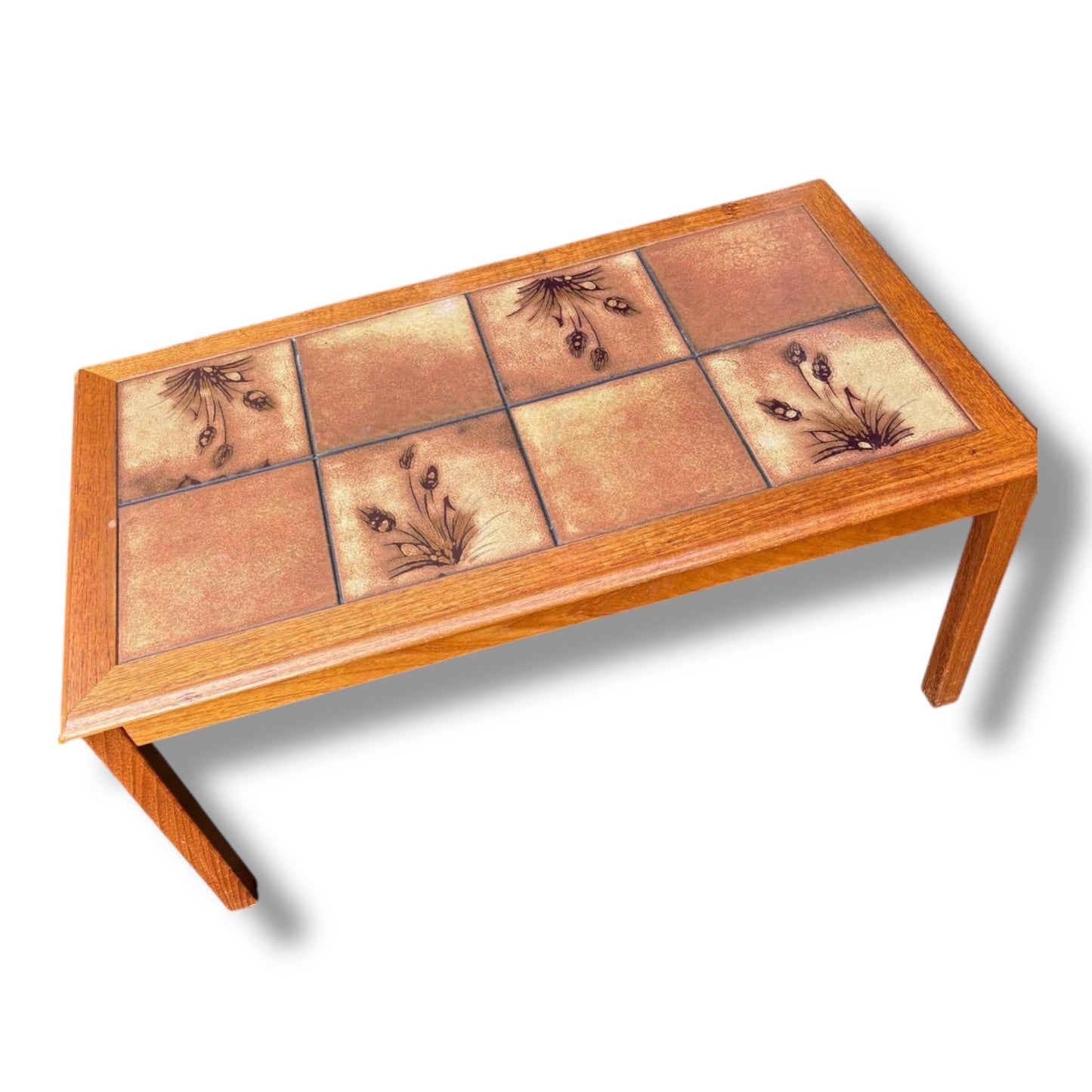 Danish Teak & Tile Coffee Table by Trioh | Mid-Century — view 10