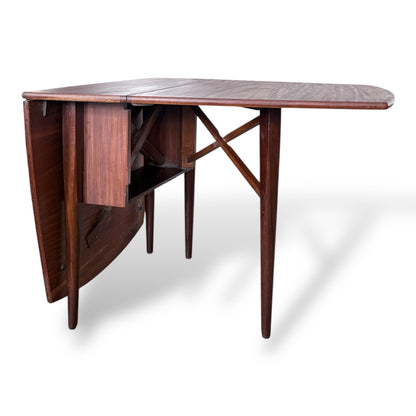 Mid-Century Teak Drop Leaf Dining Table & Chairs by Elliots of Newbury