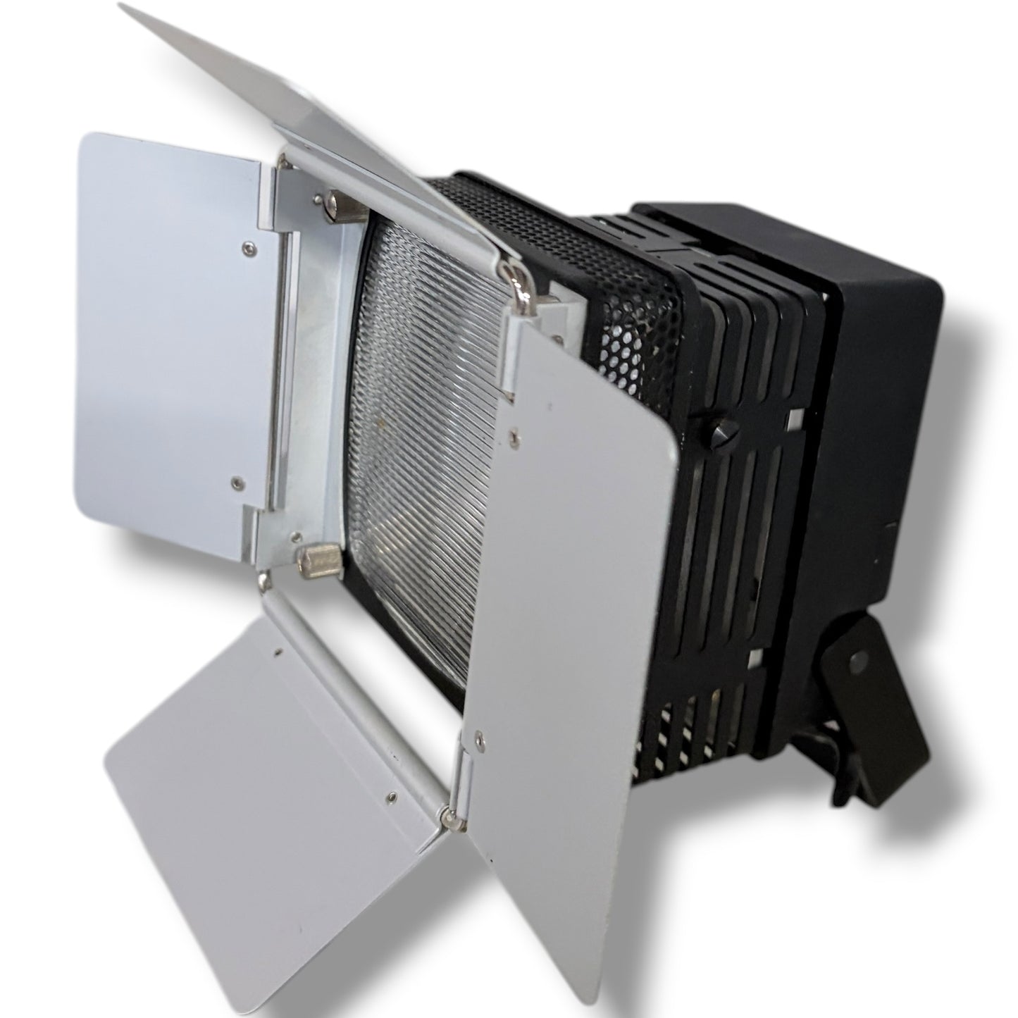 Vintage Studio Lamp – Prinzflex Adjustable Metal Lamp with Ribbed Glass Lens