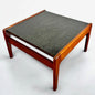 Mid Century Modern Guy Rogers Black Formica and Teak Coffee Table