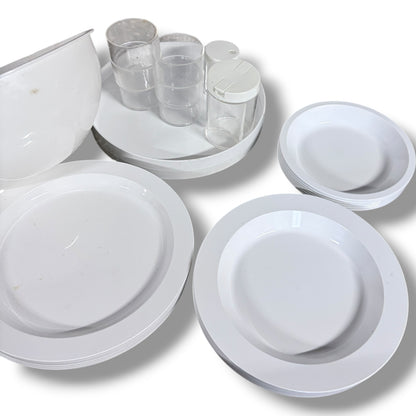 Vintage Picnic Set – Classic Italian Design Modular Camping Tableware Kit