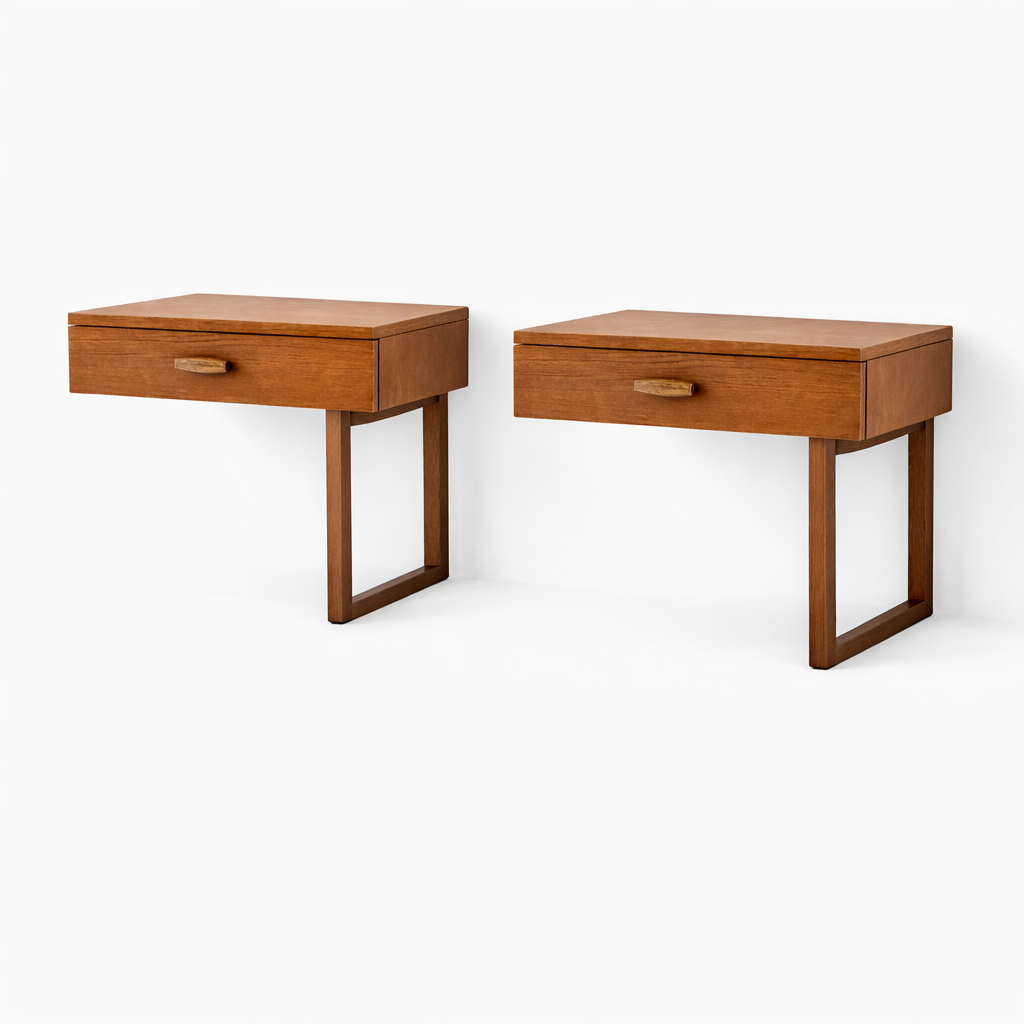 Mid Century G Plan Floating Bedside Tables (Pair) — view 2