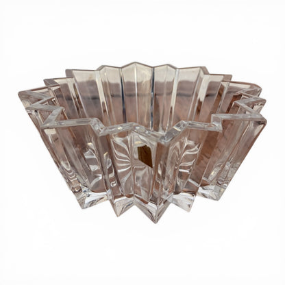 Mid Century Nachtmann Crystal Starburst Bowl – Cut Glass, Made in Germany