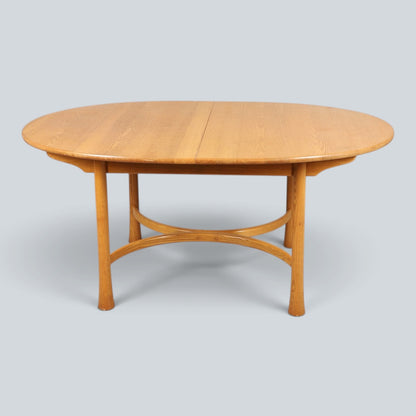 Ercol Saville Blonde Elm Oval Dining Table | Mid Century British Table