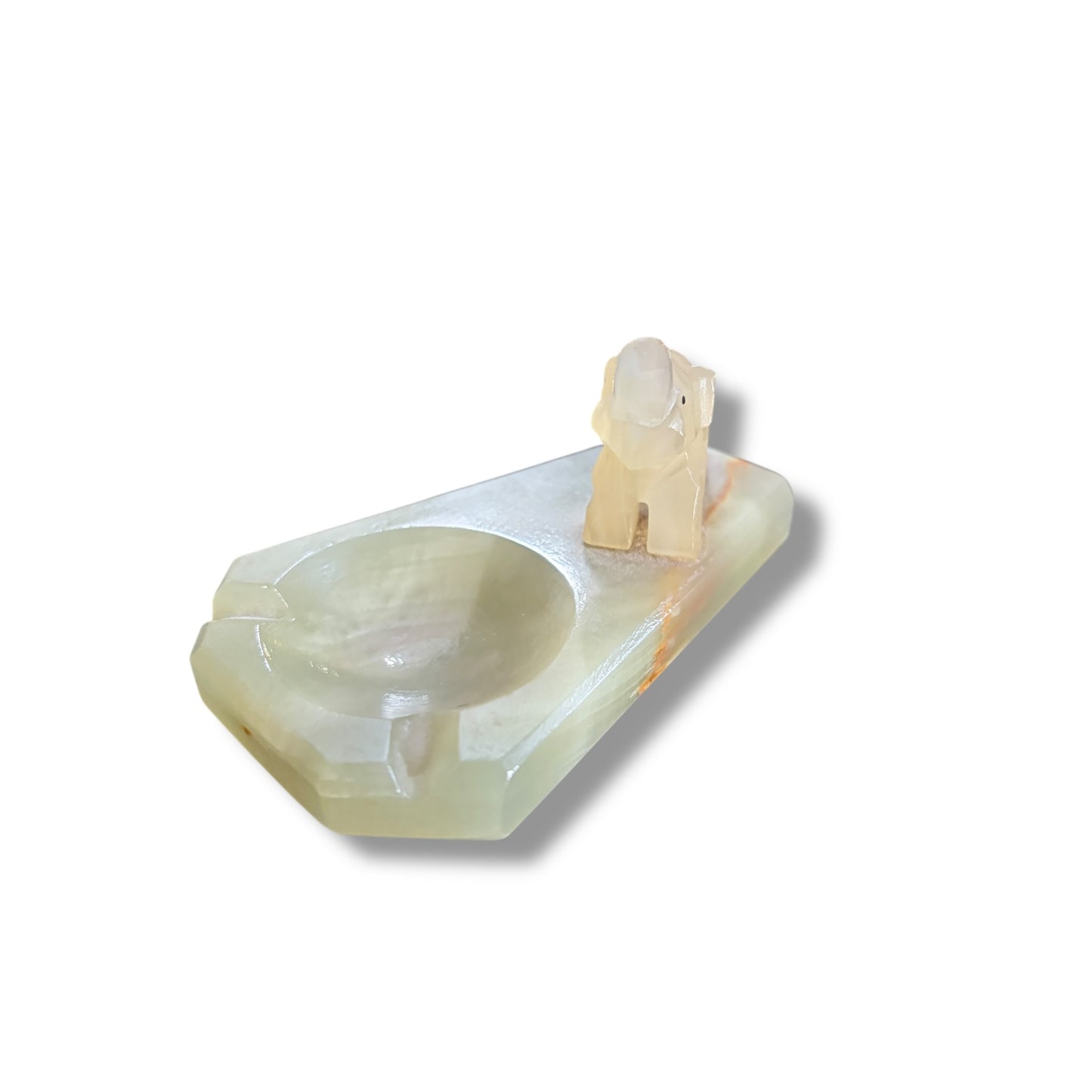 Vintage Onyx Elephant Ashtray