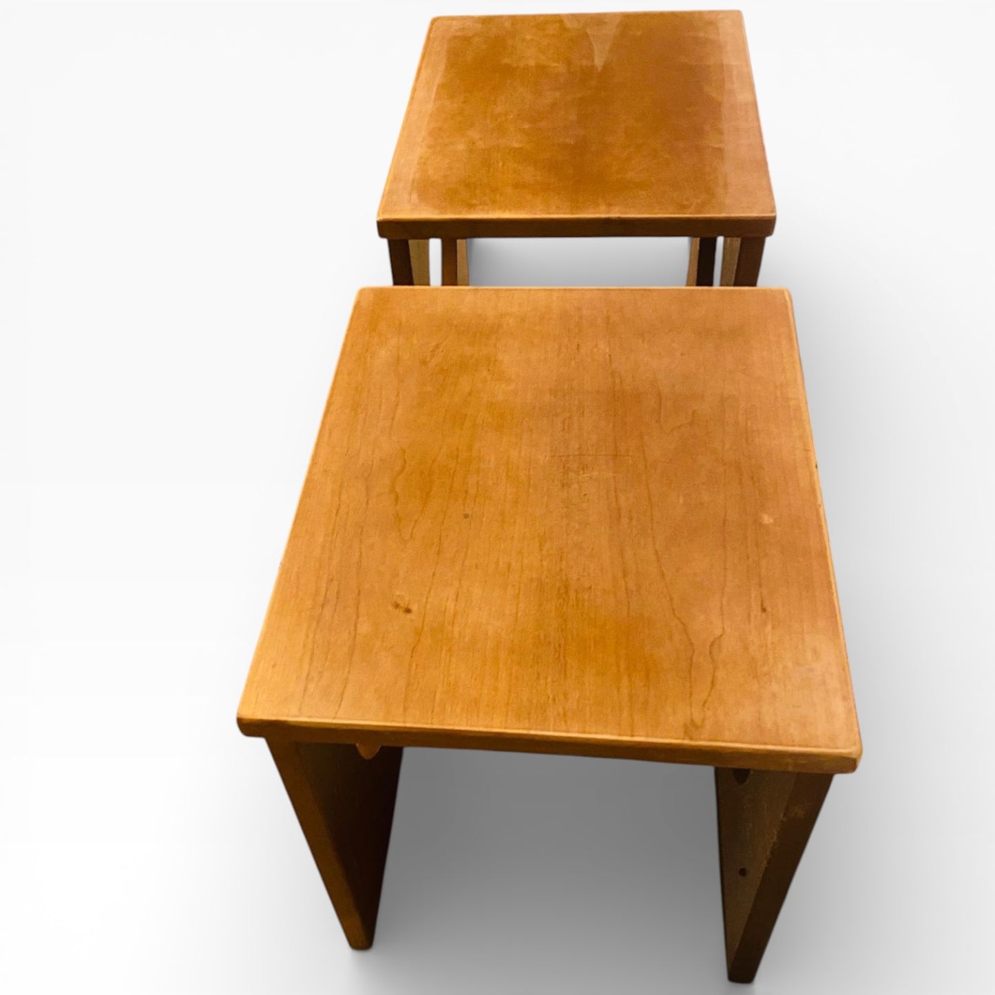 Mid Century Teak Tables – Pair of Danish Solid Teak Cube Bedside Tables by Jens Quistgaard