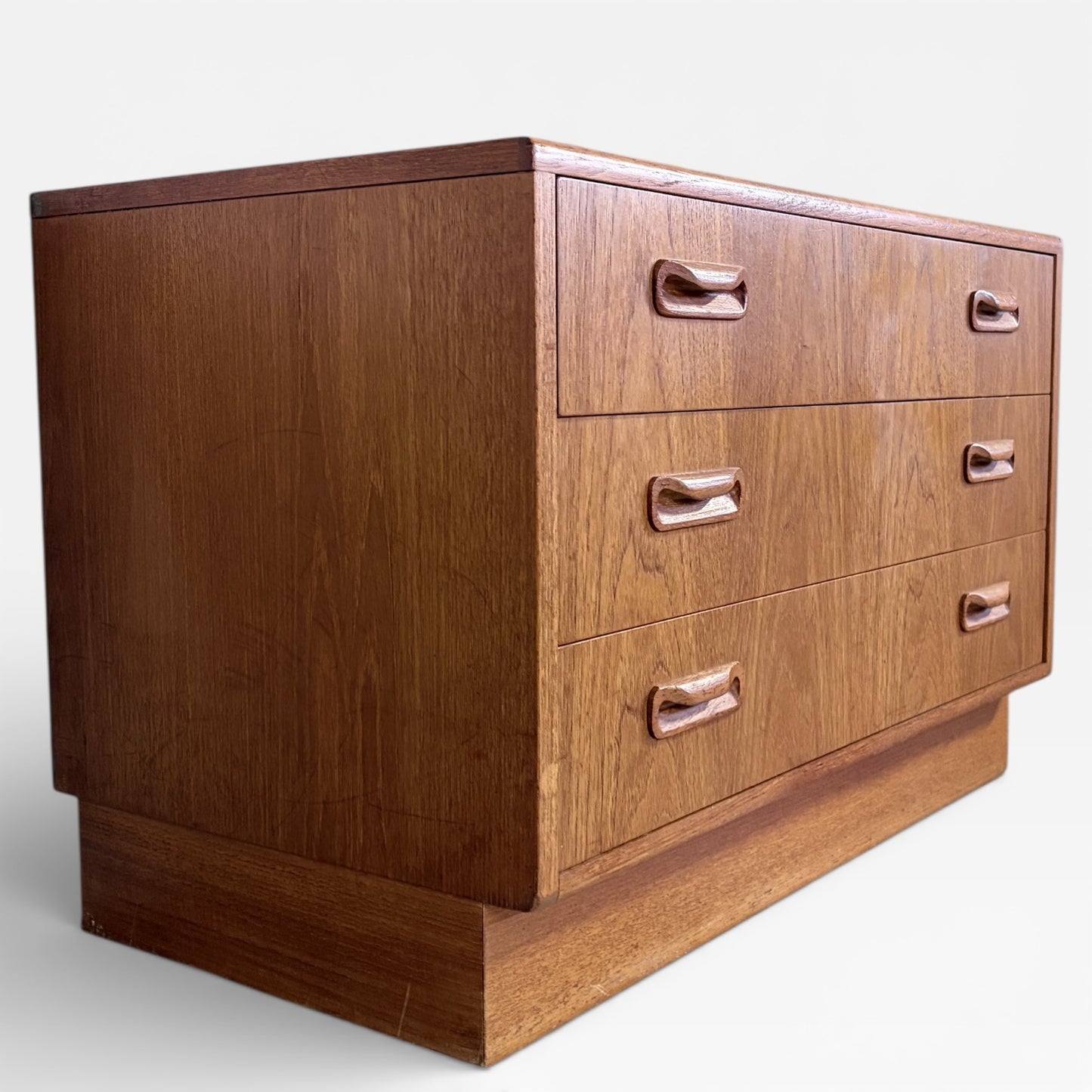 G Plan Fresco Three-Drawer Chest – Mid-Century Teak (c.1960s)