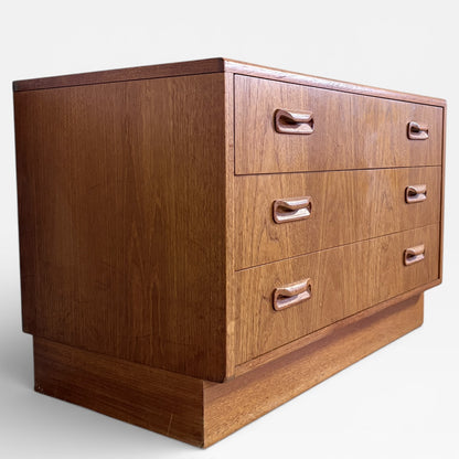 G Plan Fresco Three-Drawer Chest – Mid-Century Teak (c.1960s)