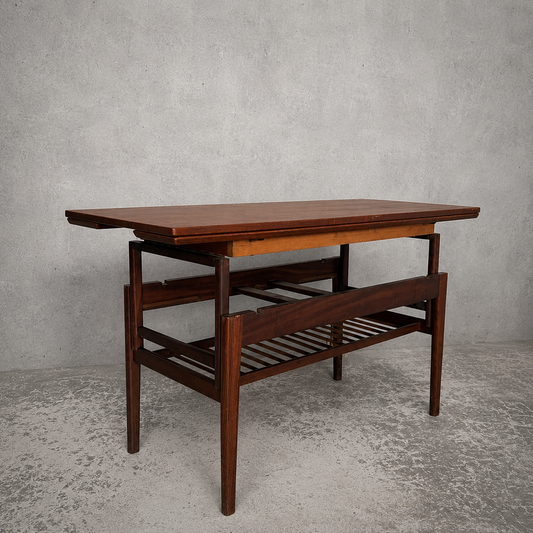 Mid Century Danish Metamorphic Elevator Dining / Coffee Table by Kai Kristiansen