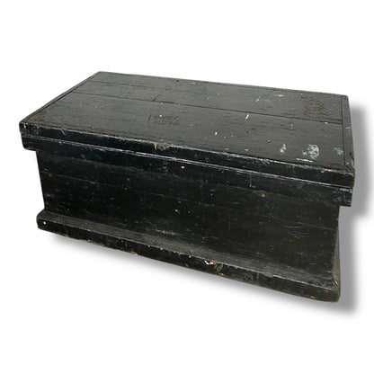 Vintage Military Wooden Tool Chest | Old Army Storage Box with Compartments