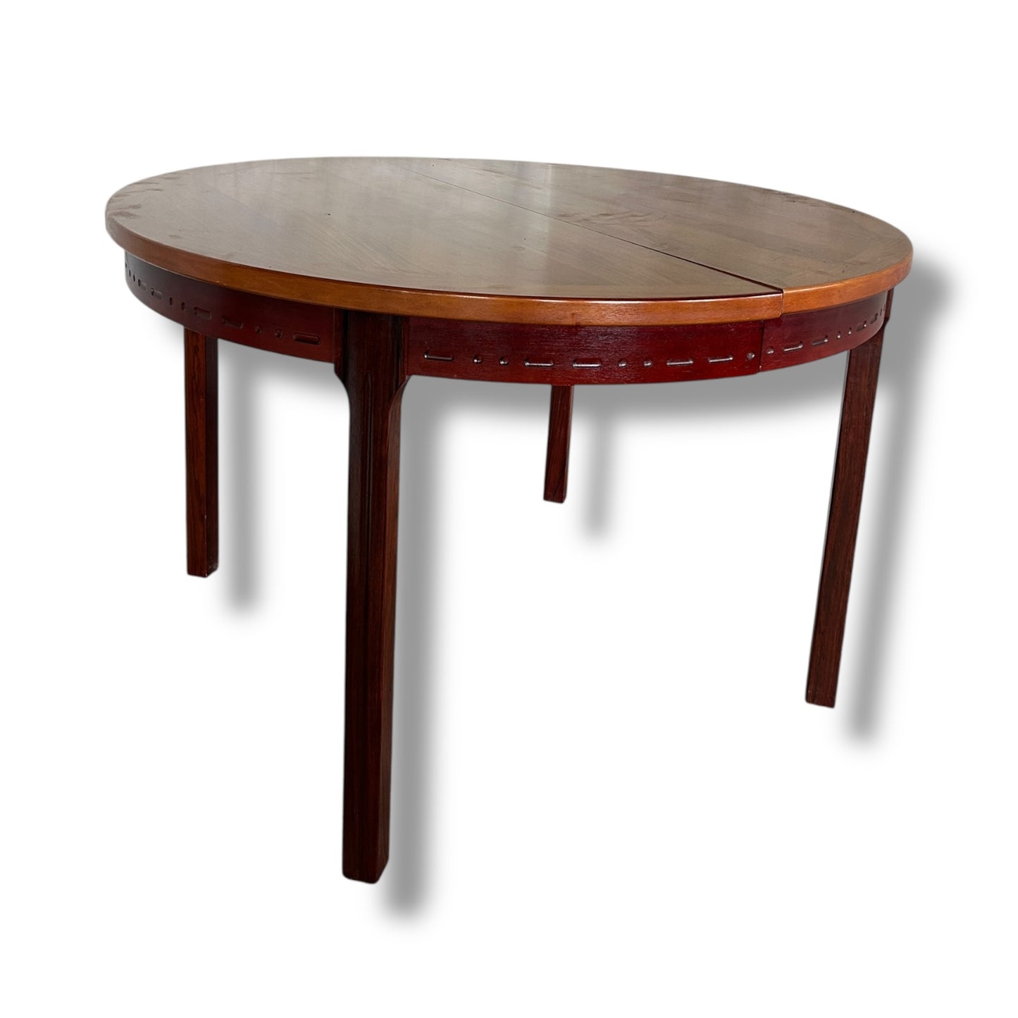 Mid-Century Swedish Rosewood & Teak Extending Dining Table by Nils Jonsson for Troeds