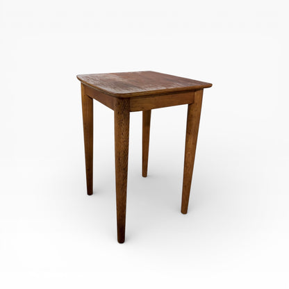 Vintage Teak & Oak Side Table – Compact Mid-Century Accent Table — view 6