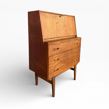 Mid-Century Danish Teak Writing Bureau / Secretary Desk