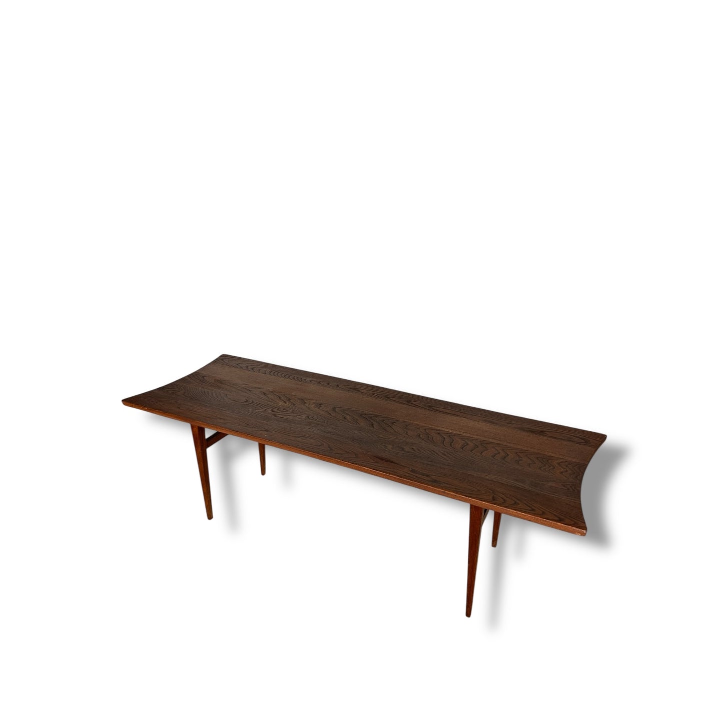 Mid Century Modern Teak Surfboard Coffee Table