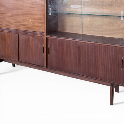 Vintage Beaver & Tapley Slim Teak Bookcase Cabinet by Guy Rogers