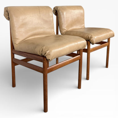 Vintage White & Newton Teak Chairs by Philip Hussey (Pair)