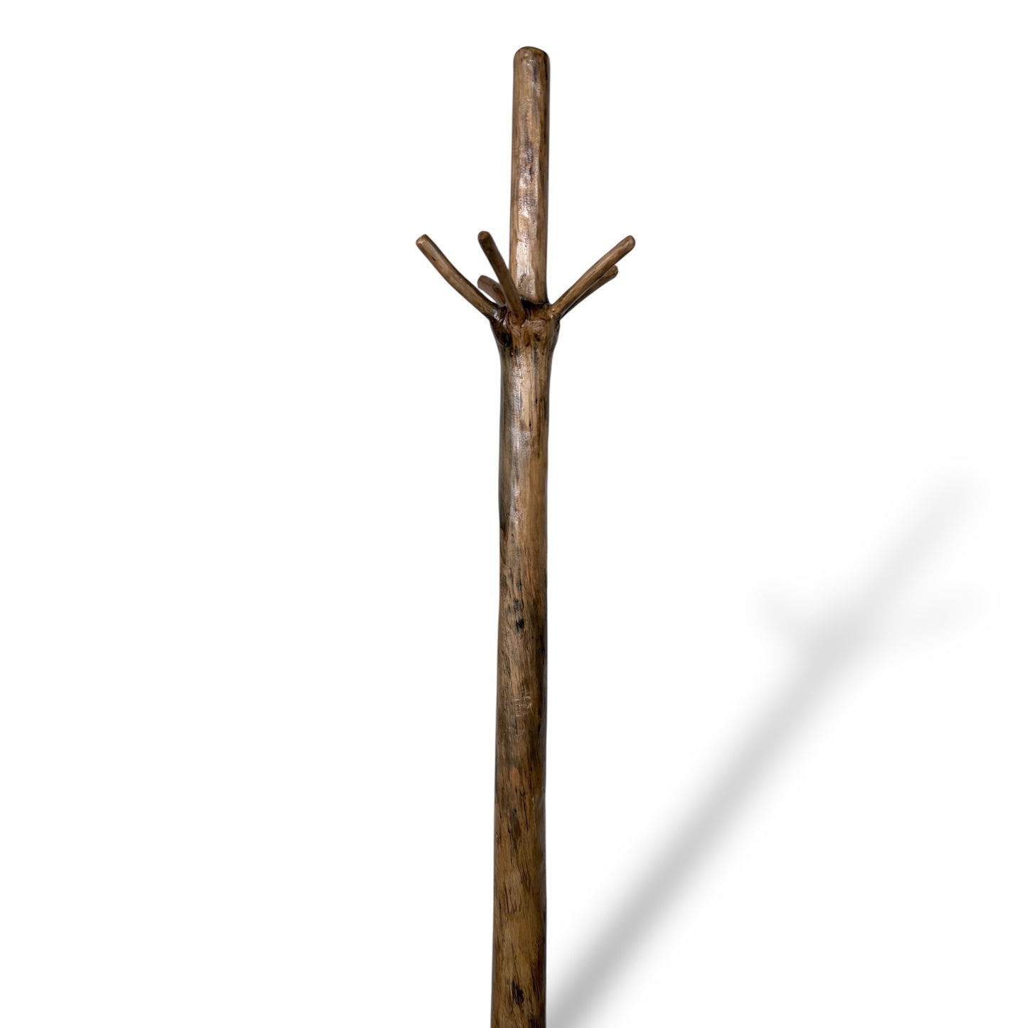 Live Edge Solid Wood Coat Stand – Rustic Tree Trunk Design
