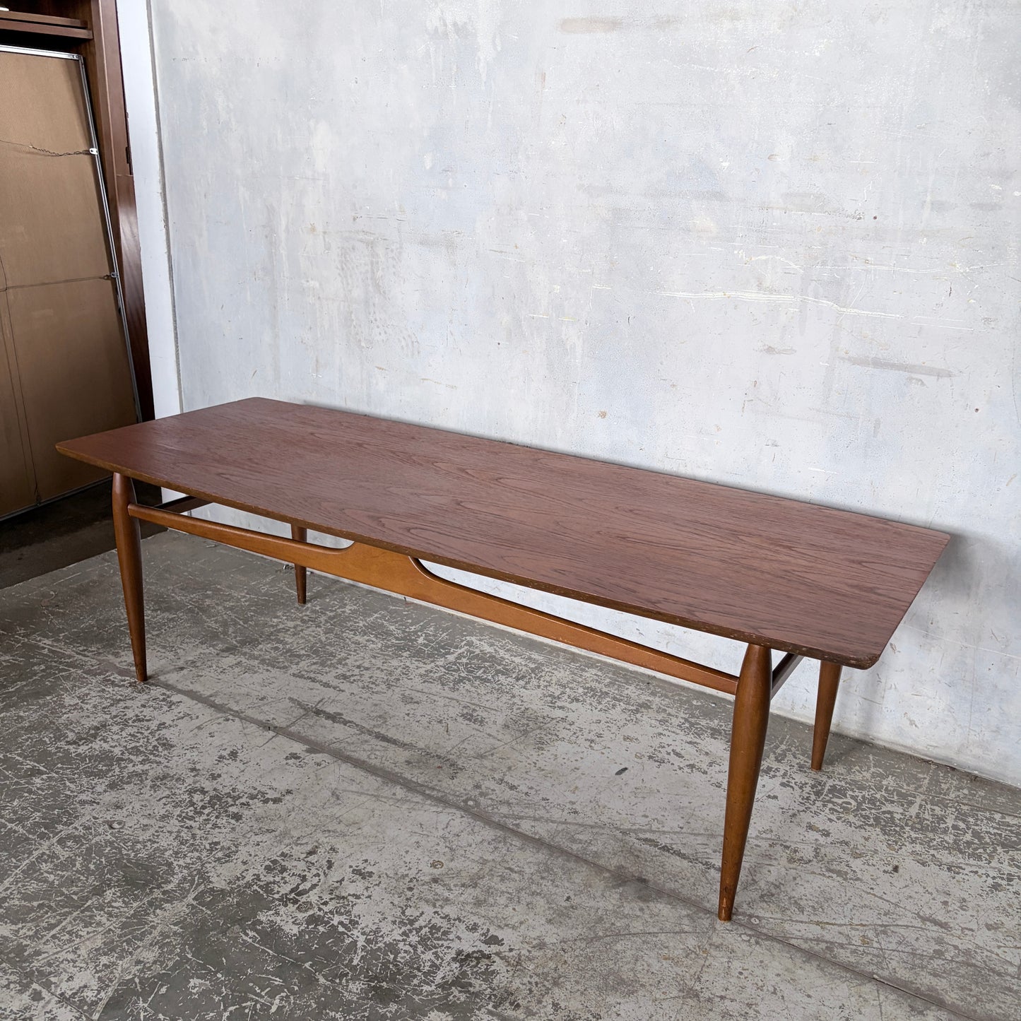 Mid Century Mersman Teak Coffee Table | Sculptural American Modern Low Table