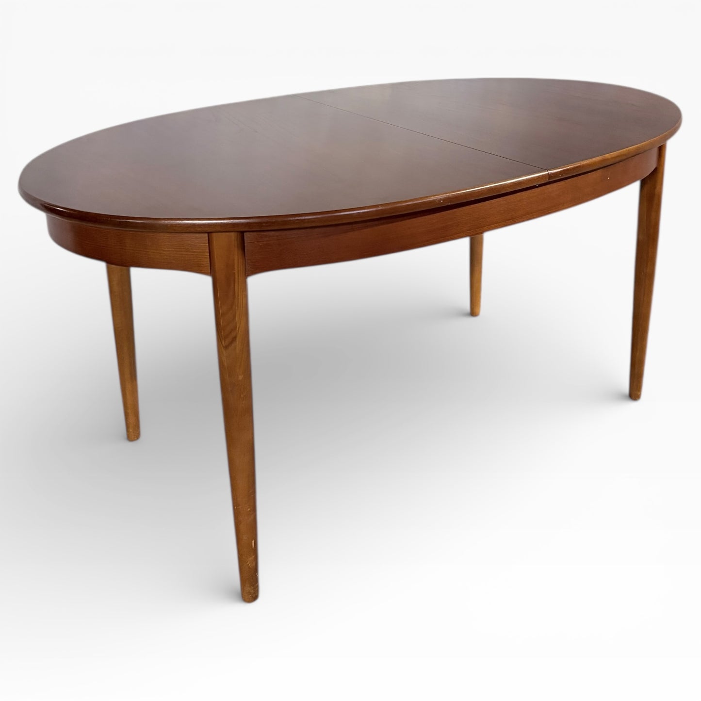 Jentique Mid-Century Oval Extending Dining Table