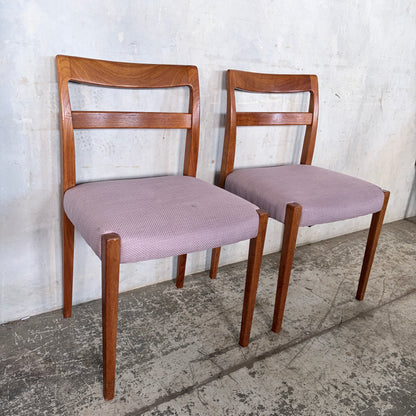 Nils Jonsson for Troeds Swedish Mid Century Teak Dining Chairs – Set of Two