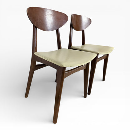 Mid-Century Danish Butterfly Back Chairs – Pair
