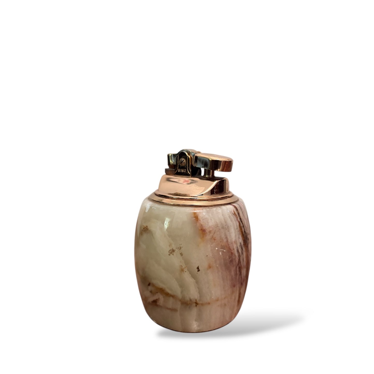 Italian Art Deco Onyx Marble Tabletop Lighter
