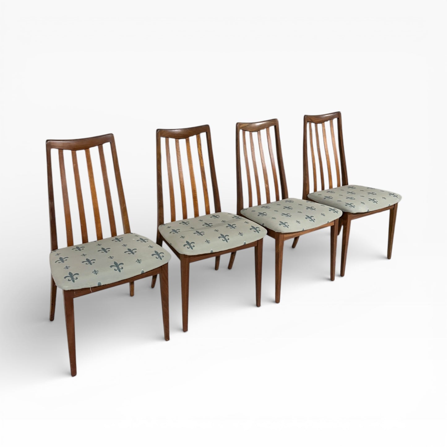Set of Four G Plan Leslie ‘Dandy’ Dining Chairs – Mid Century — view 5