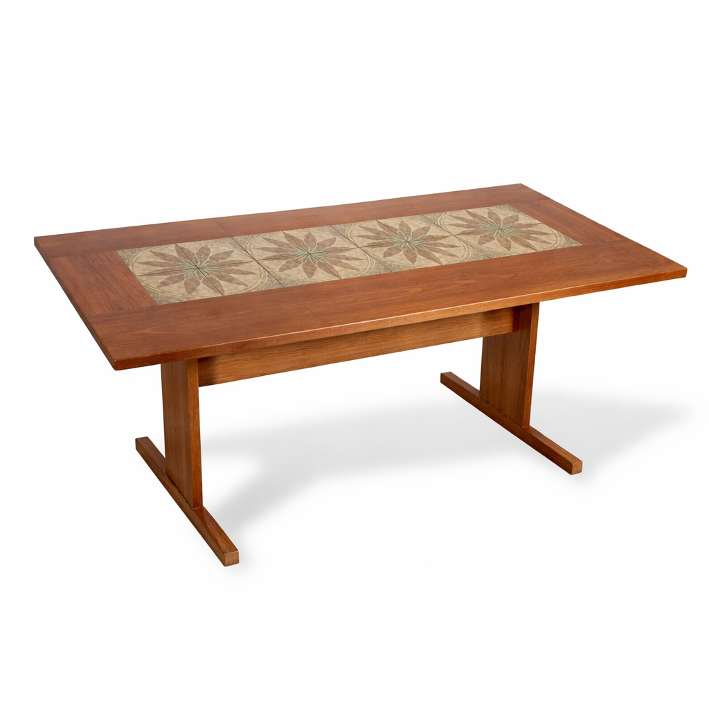 Gangso Møbler Danish Teak and Tile Dining Table