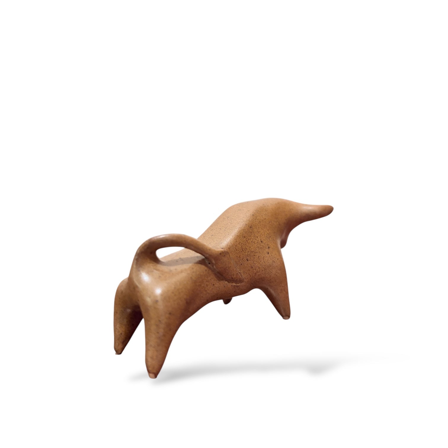 Vintage Miniature Ceramic Taurus Bull Sculpture — view 7