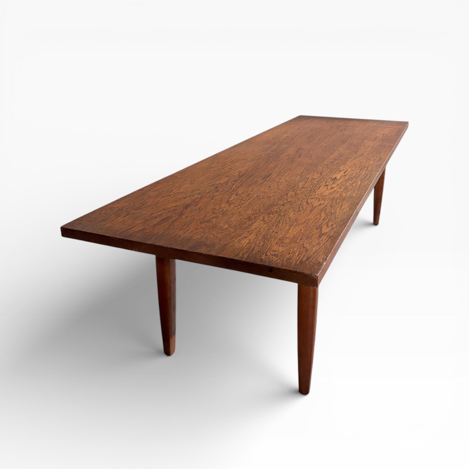 Teak Surfboard Coffee Table, Mid-Century Modern, 1960s — view 6