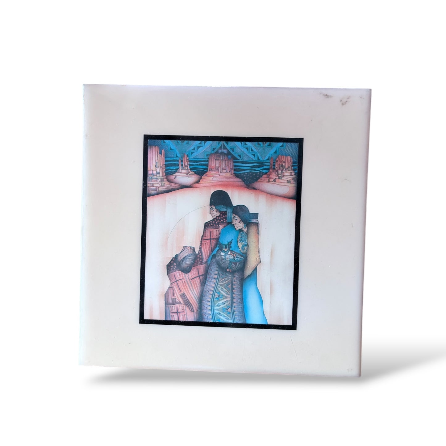 New Mexico Ceramic Tile – Vintage Southwestern Wall Art Decorative Plaque