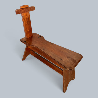 Handmade Oak Artist’s Easel Bench / Studio Seat