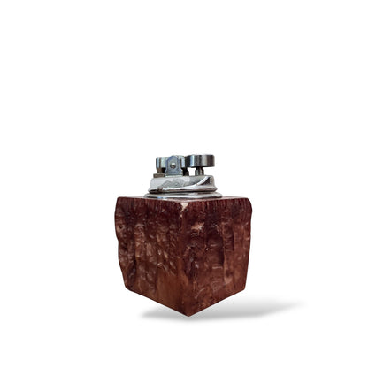 Vintage Italian Alabaster Table Lighter with Chrome Mechanism