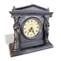Vintage Mantel Clock - Juliana Neoclassical Resin Clock With Bronzed Finish