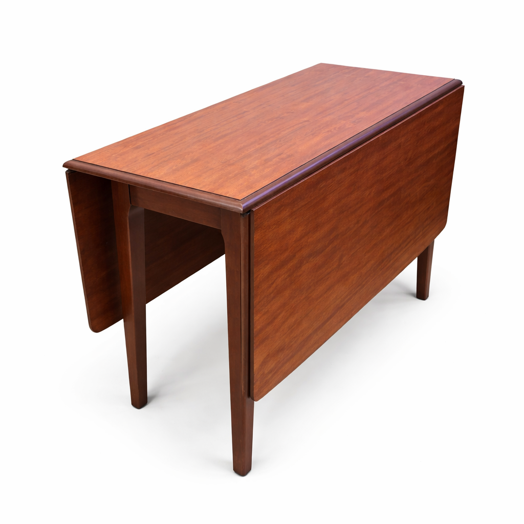 Mid-Century Drop Leaf Mahogany Dining Table