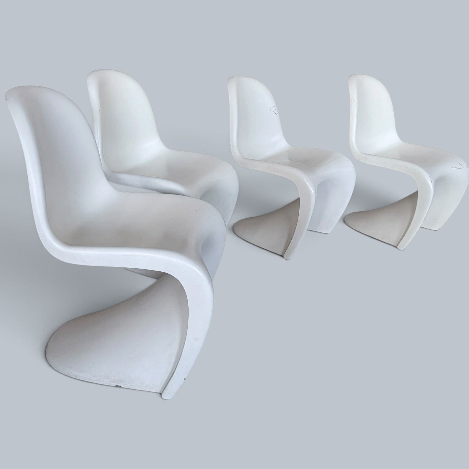 Vintage Space Age Dining Set – Arkana Maurice Burke Tulip Table & Four Panton Chairs