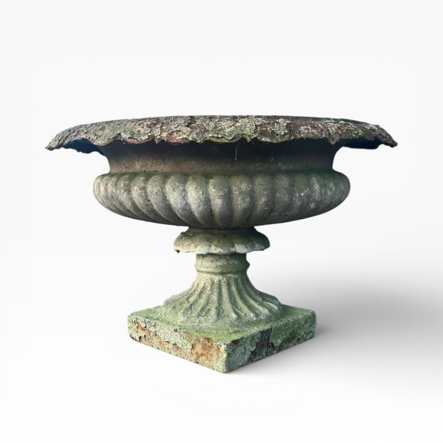Large Regency Period Cast Iron Tazza Garden Urn c.1820 – Provenance to The White Swan, Harrogate — view 6