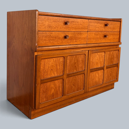 Mid-Century Nathan Teak Compact Sideboard / Media Unit