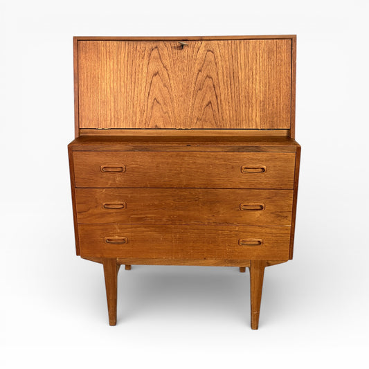 Mid-Century Danish Teak Writing Bureau / Secretary Desk