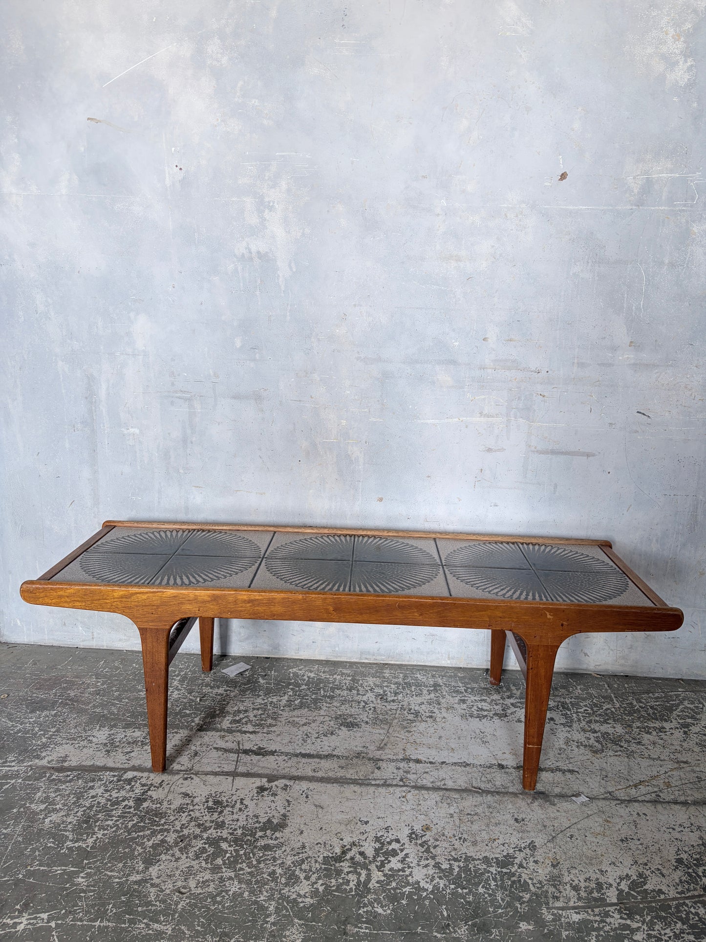 Mid Century G Plan Teak & Tile Coffee Table – Space Age