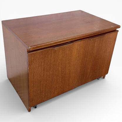 Mid Century Two Door Teak Media Unit