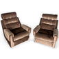 Mid Century Modern Pair of Chenille Fabric Parker Knoll Armchairs
