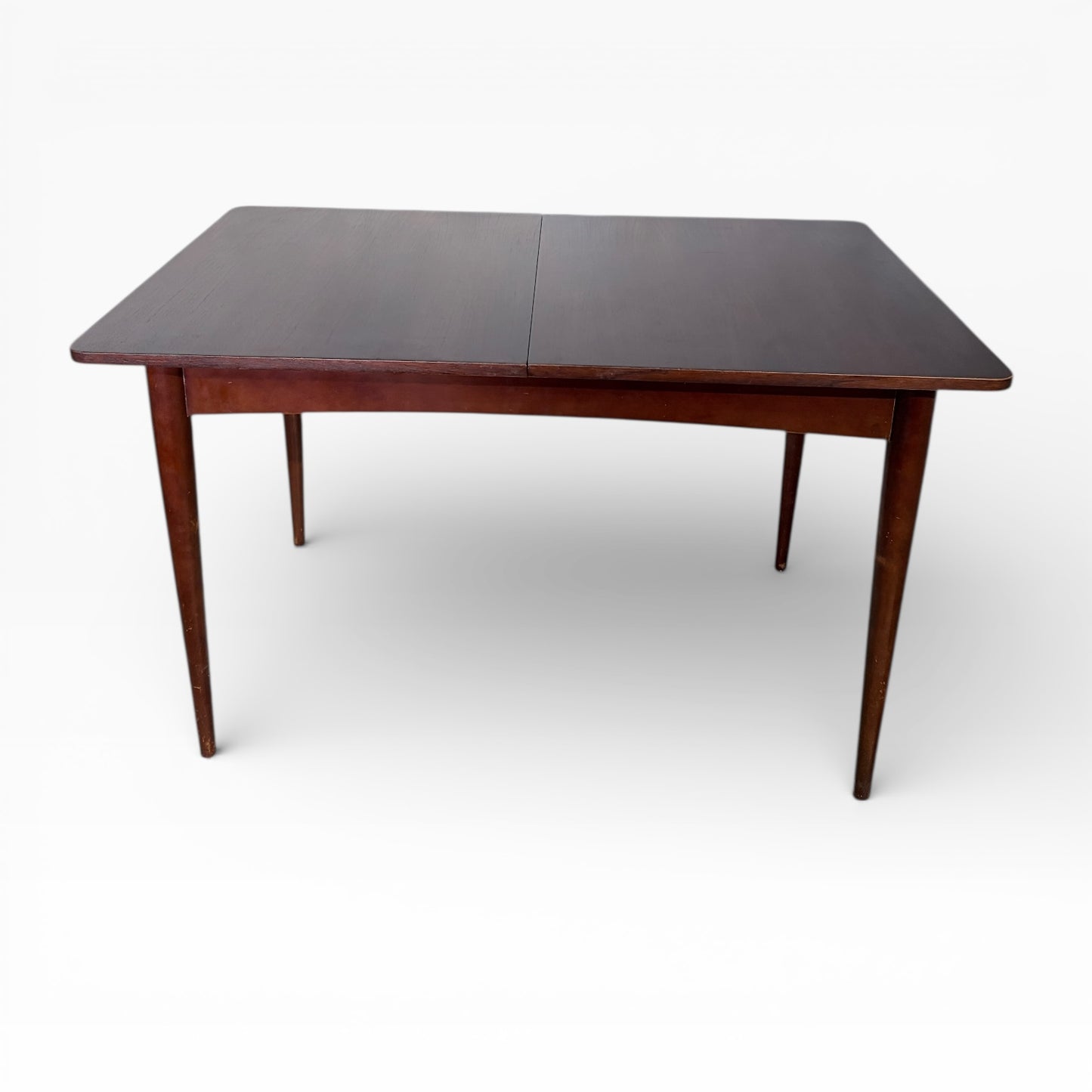 Mid Century Dining Table – Extending Teak Compact Space Saving Classic Wooden Table