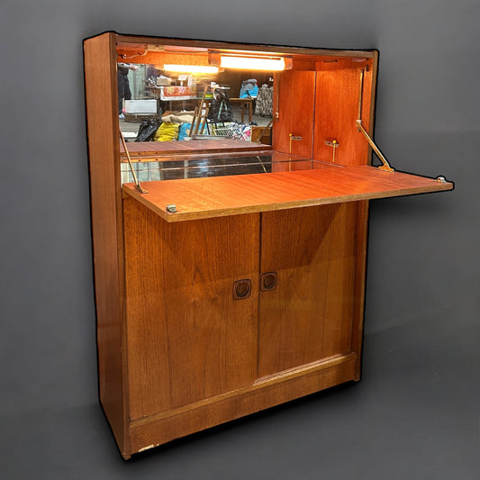 Mid Century Danish Teak Drinks Cabinet