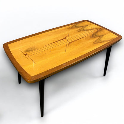 Mid Century Italian Marquetry Coffee Table