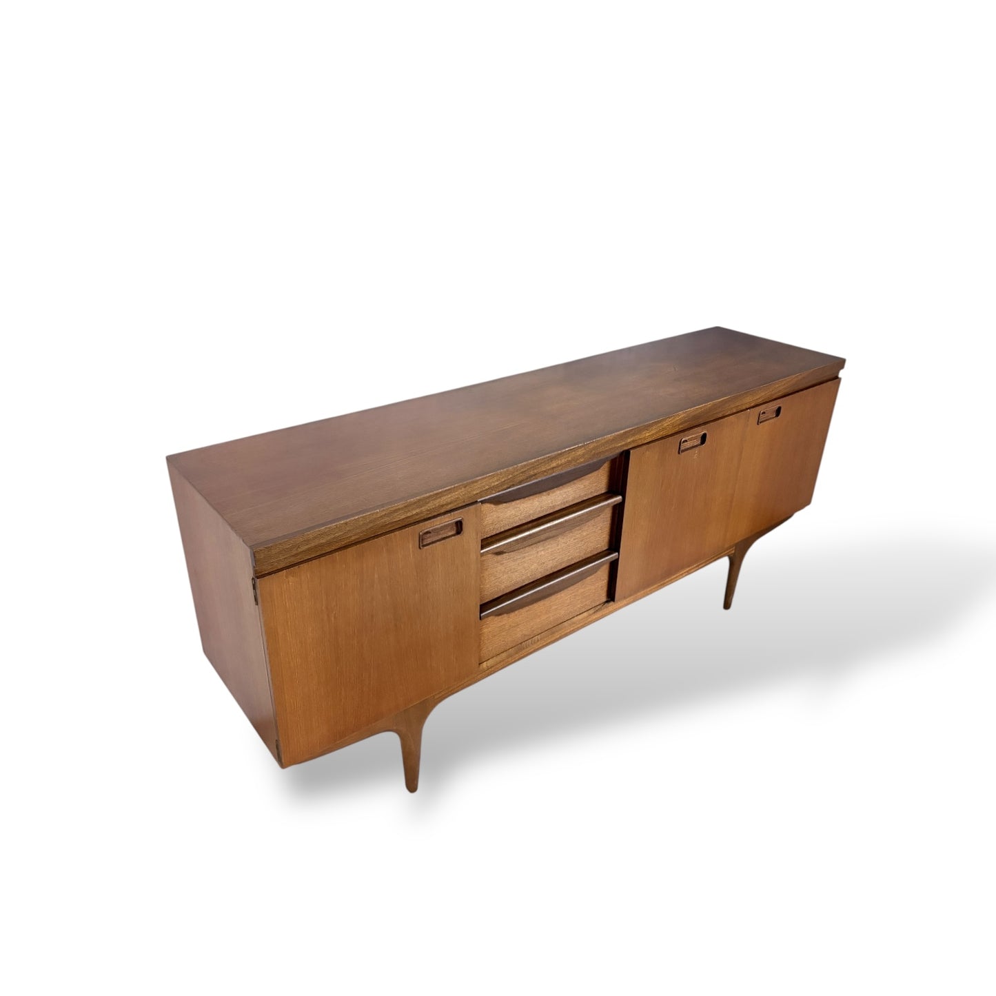 Mid Century Greaves & Thomas Teak Sideboard with Tapered Legs — view 7