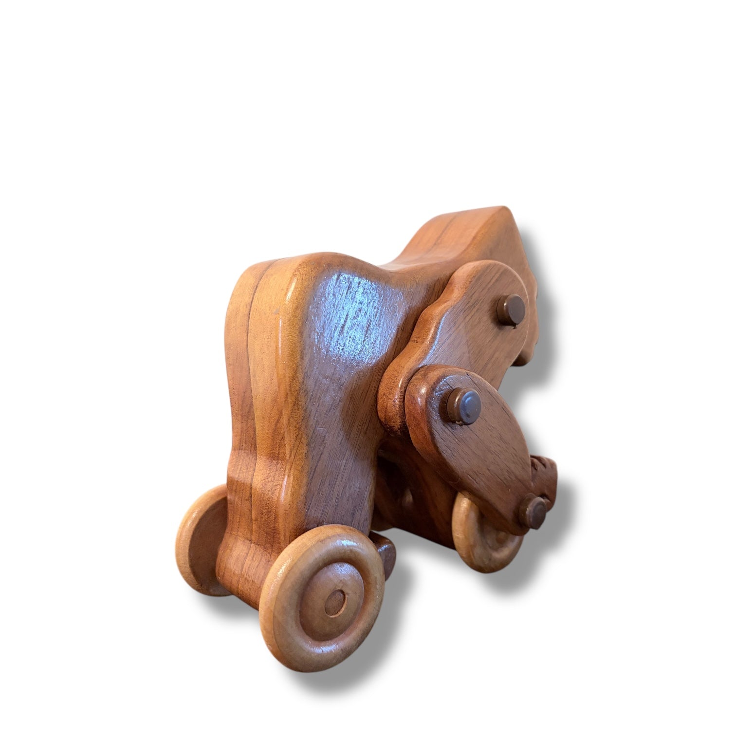 Mid Century Articulated Wooden Gorilla Toy Sculpture — view 9
