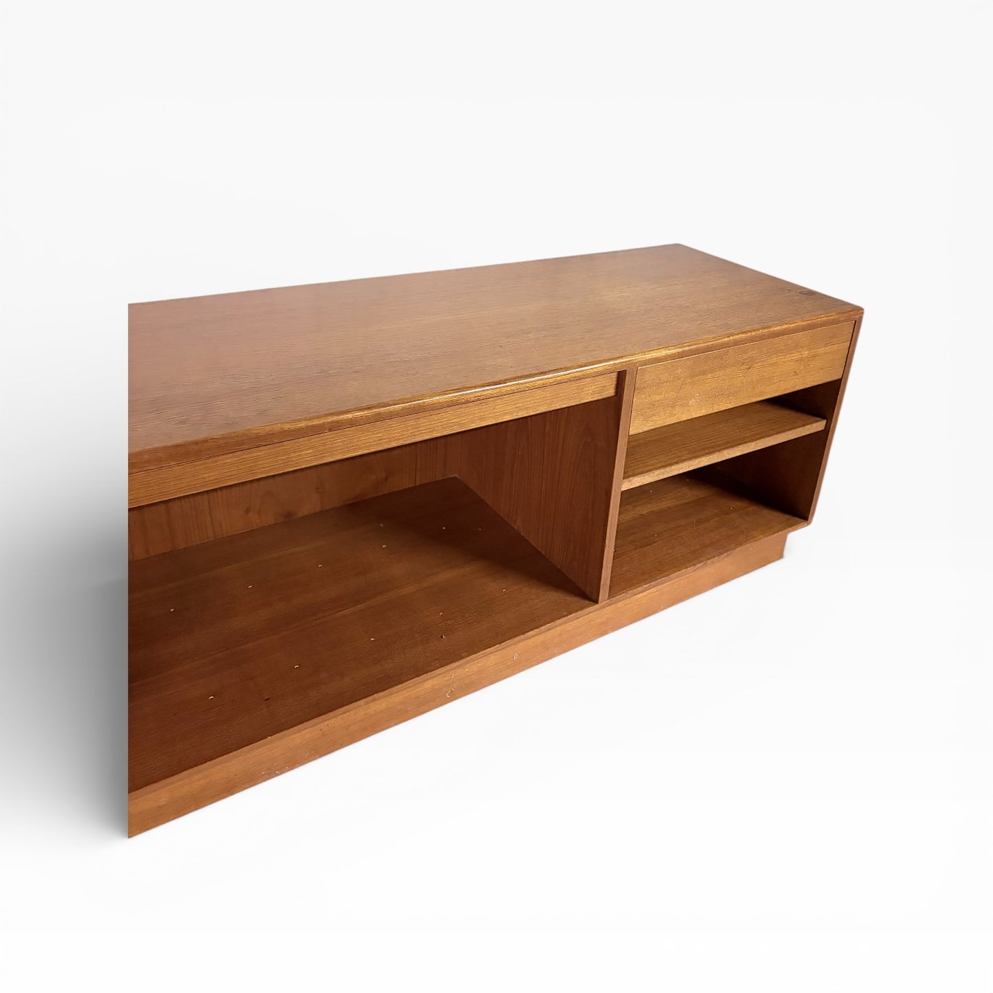 Mid-Century G Plan Teak Media Unit / TV Stand with Open Shelving — view 5